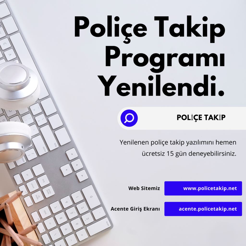 Poliçe Takip Programı Yenilendi 1 | Poliçe Takip.Net 📢 Poliçe Takip Programı Yenilendi! Sigorta süreçlerinizi daha kolay, daha hızlı ve daha güvenli hale getirmek için #PoliçeTakipProgramı’mızı baştan sona yeniledik! 💼 Artık poliçelerinizi takip etmek hiç bu kadar pratik olmamıştı. Yenilenen programımızla, sigorta poliçelerinizin vade tarihlerini asla kaçırmayacak, size özel hatırlatmalarla her zaman güvende olacaksınız. 🚀 Yeni Özelliklerimiz: 🌟 Kullanıcı Dostu Arayüz: Artık #PoliçeYönetimi çok daha basit! Yeni ve sezgisel arayüzümüz ile tüm poliçelerinizi tek ekrandan yönetebilir, geçmişe dönük işlem kayıtlarını kolayca görüntüleyebilirsiniz. 🔔 Otomatik Hatırlatmalar: Vade tarihlerinde otomatik bildirimler alarak yenileme süreçlerini kaçırmayın. #SigortaPoliçesi her zaman güncel kalsın! 💼 Gelişmiş Raporlama: Poliçelerinizin durumu hakkında anlık raporlar alabilir, prim ödemelerinizin detaylarını inceleyebilirsiniz. 🔄 Kolay Yenileme: Tek tıkla poliçelerinizi yenileyin. Artık vakit kaybetmeden, sigorta poliçenizi yenilemek çok daha kolay! 🔑 Poliçe Takibi ile Güvende Kalın! Sigorta süreçlerinizi her zaman güncel tutarak, potansiyel risklere karşı korunmanızı sağlıyoruz. #Güvenlik ve #Huzur her şeyden önce gelir. Poliçe takip programımız ile sadece birkaç adımda sigorta işlemlerinizi tamamlayabilir, kesintisiz hizmetin tadını çıkarabilirsiniz. 🌍 Hemen Deneyin! #PoliçeTakipProgramı’mızın yeni özelliklerini keşfedin ve sigorta yönetiminde fark yaratın! Müşteri memnuniyetini en üst seviyeye çıkarmak için çalışıyoruz. Programımızı ücretsiz deneyebilir, siz de bu benzersiz kolaylığın keyfini sürebilirsiniz. 👉 Detaylı bilgi için bize DM atın ya da profilimizdeki linke tıklayın! #Sigorta #PoliçeTakip #SigortaYönetimi #PoliçeYenileme #OtomatikHatırlatma #GüvenliSigorta #MüşteriMemnuniyeti #Yenilikler